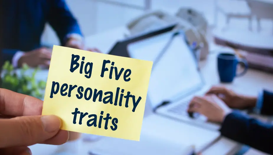 note with big five personality traits