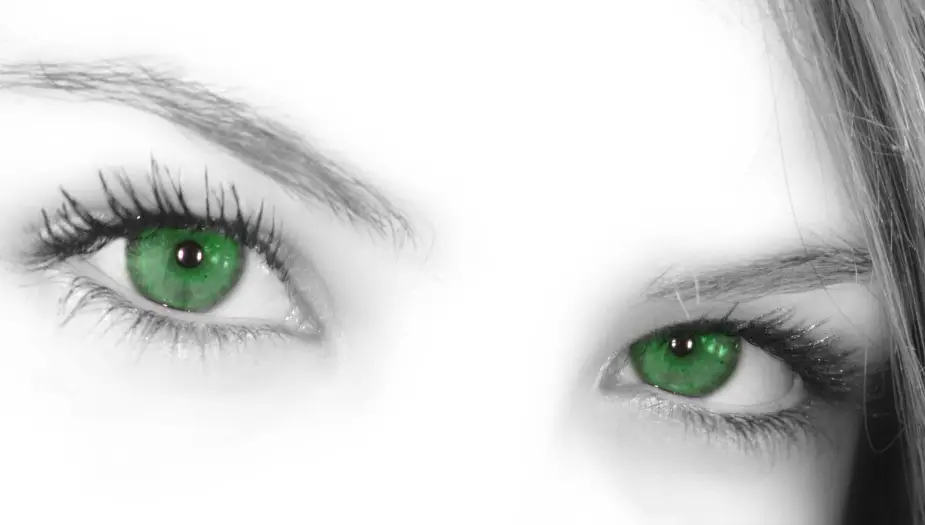 green eyes staring back at you